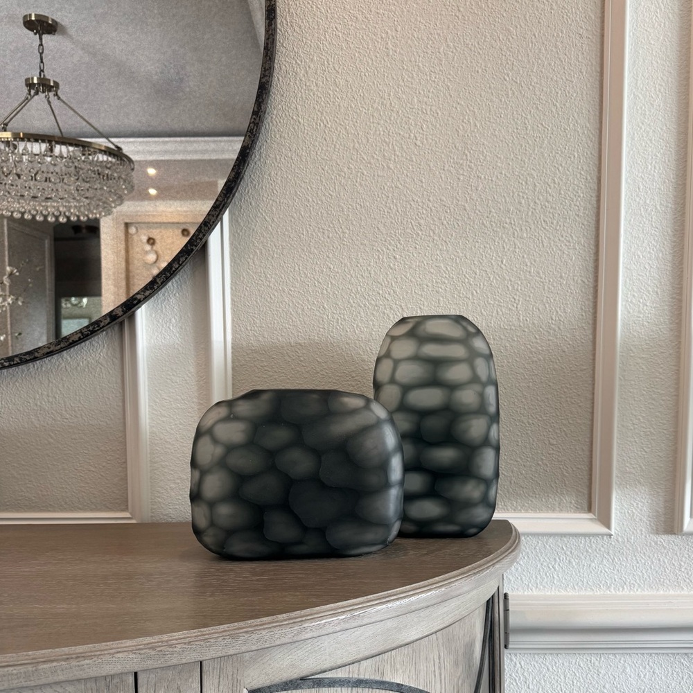 Elegant Gray Home Accent Vases
